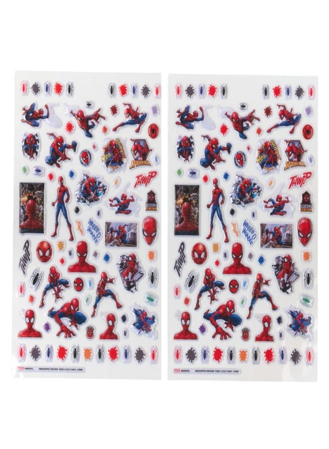 Innovative Designs Marvel Spiderman Stickers for Kids, 14 Sheet Spiderman Sticker Book Set Including Puffy Stickers, 1200+ Stickers - Image 2